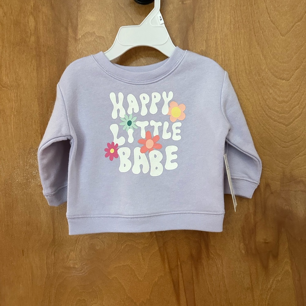 🌵3/$15 Happy Little Babe long sleeve sweatshirt (see description) baby girl